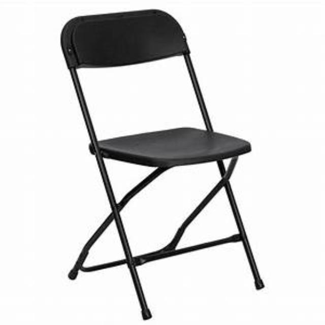 Rental store for CHAIRS, FOLDING  BLACK in Wilmington NC